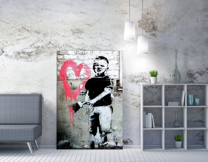 Wallity Lienzo Decorativo Banksy WY37 (70 x 100 cm) Wallity Lienzo Decorativo Banksy WY37 (70 x 100 cm)